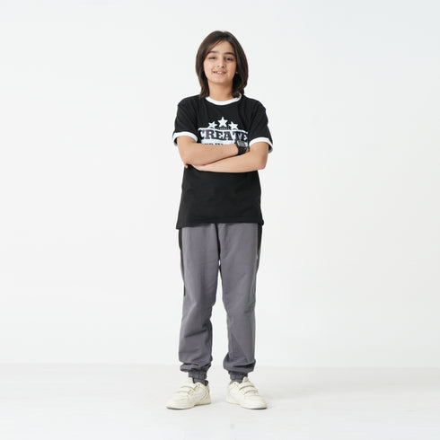 Grey Panel Trouser
